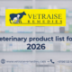 Veterinary product list for 2026